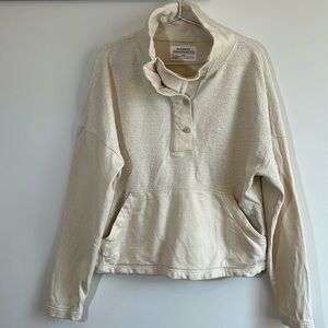 REI hemp cowl dolman sweatshirt